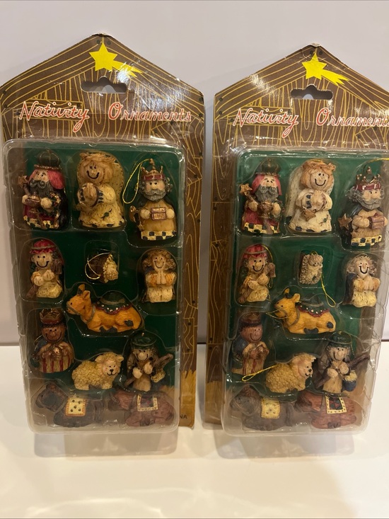Kurt Adler Other - Kurt Adler Miniature Nativity Jesus Christmas Ornaments 2 packs of 12 NEW